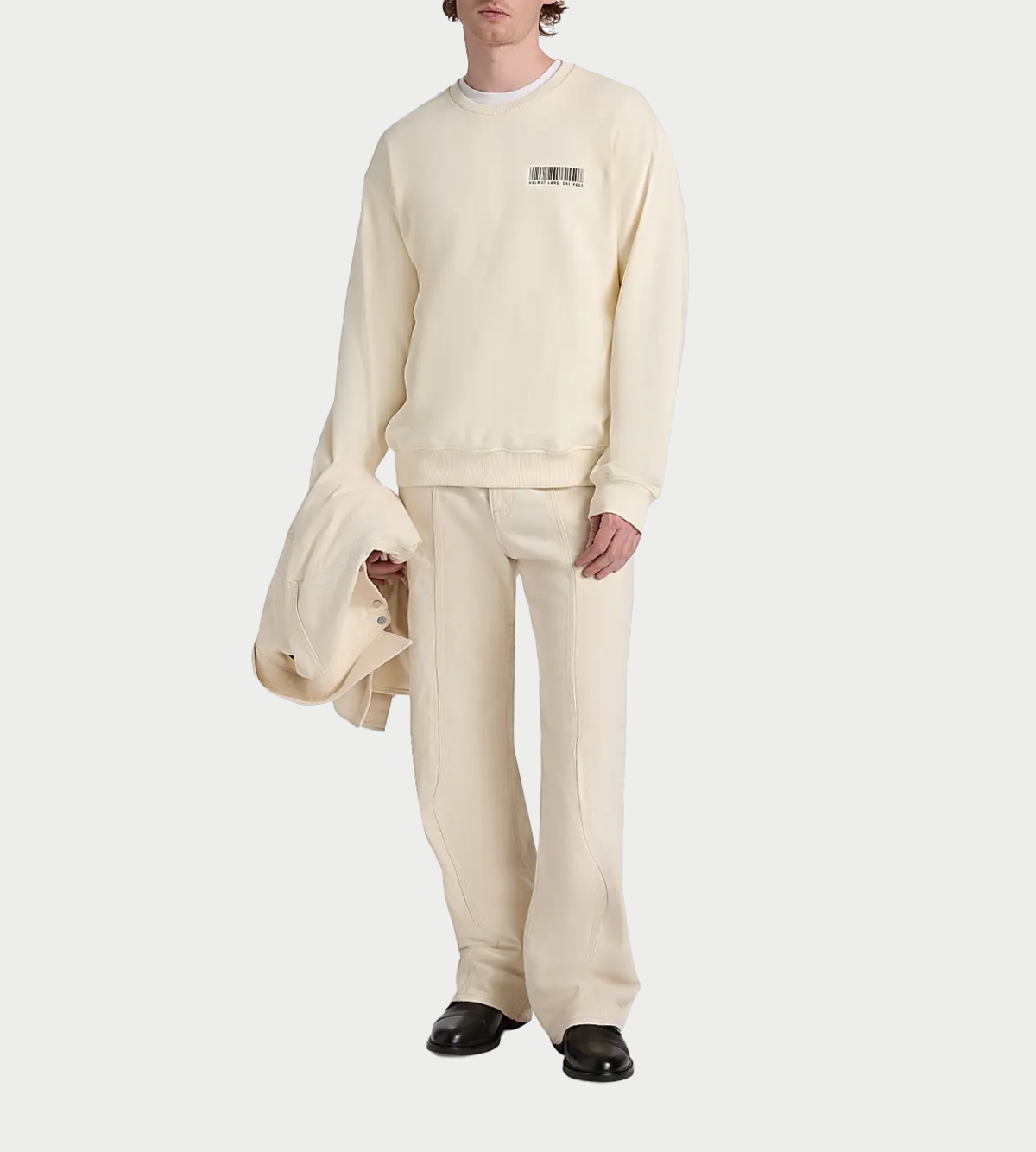 Helmut Lang Schedule Crewneck Sweatshirt - Image 2 of 5