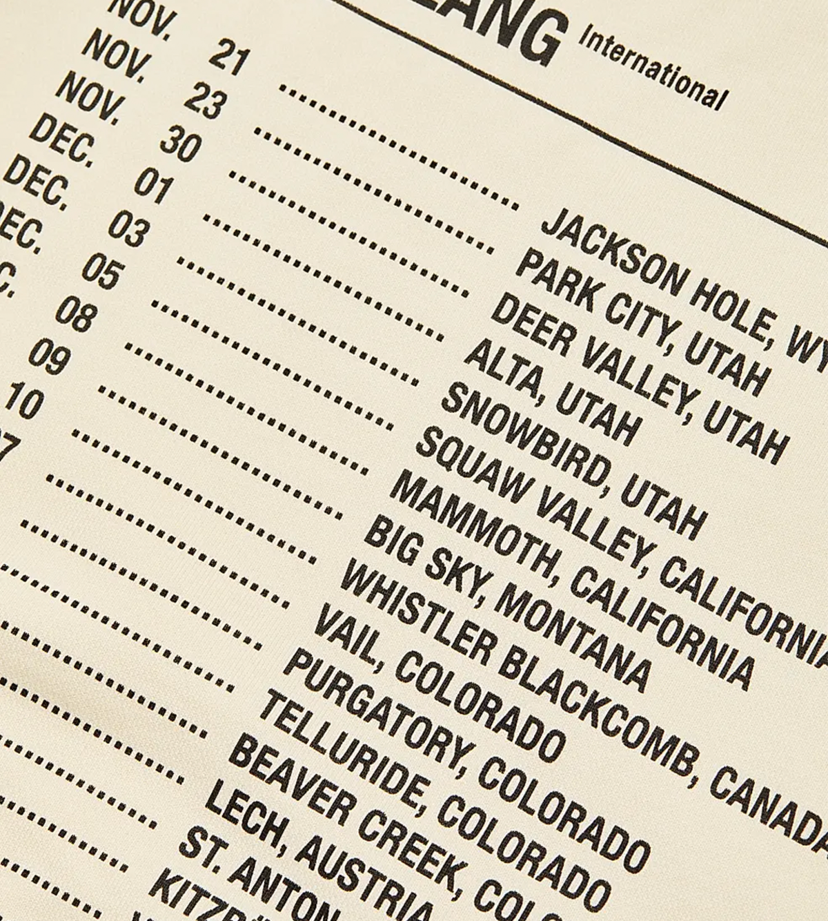 Helmut Lang Schedule Crewneck Sweatshirt - Image 5 of 5