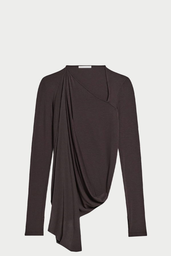 Helmut Lang Twisted Long Sleeve Shirt Top