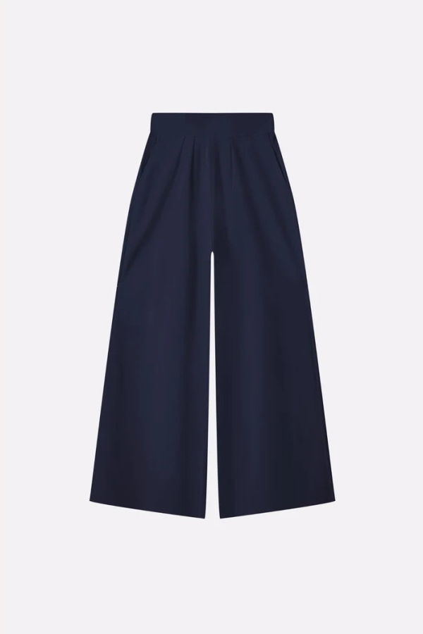 Minnie Rose Palazzo Pant - Navy