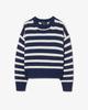 Nili Lotan Anisa Stripe Sweater - Marine/Ivory Stripe - Thumbnail 2