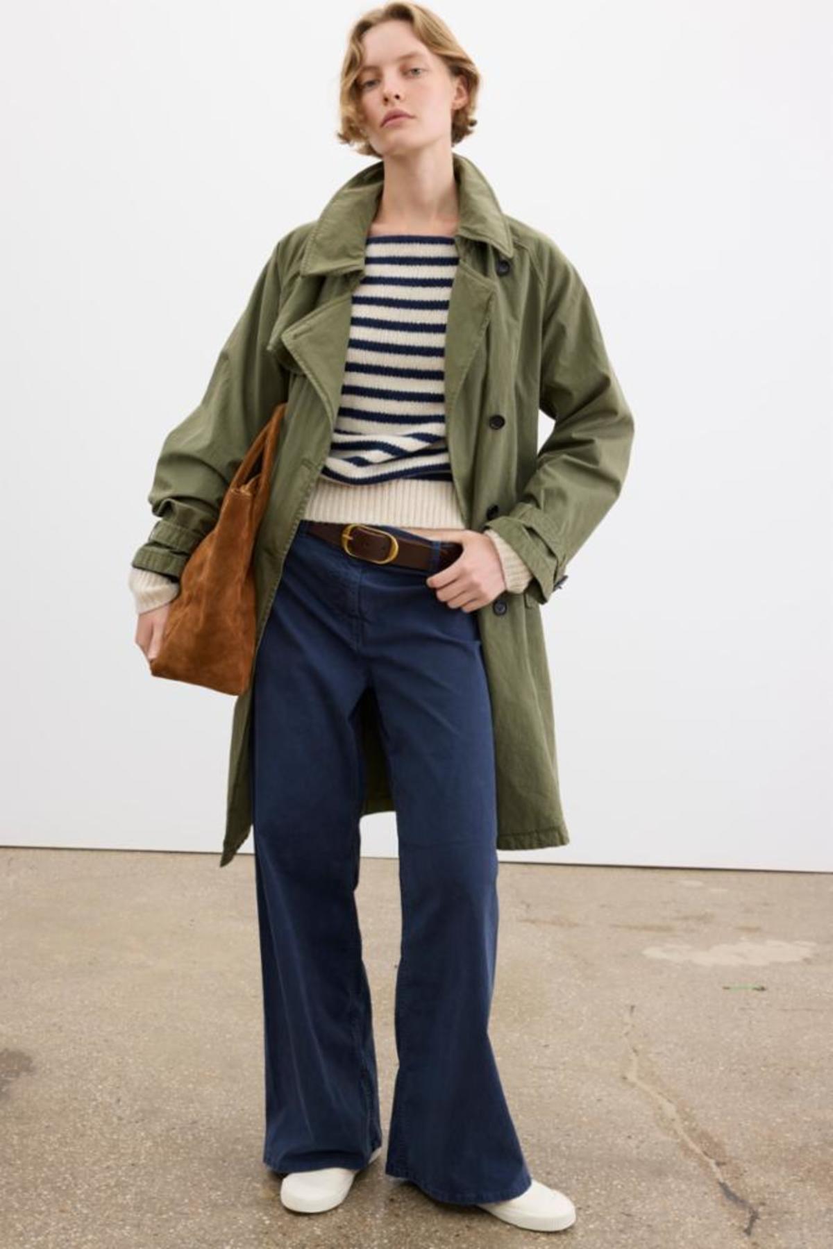 Nili Lotan Tandy Sweater - Ivory/Marine Stripe - Image 2 of 3