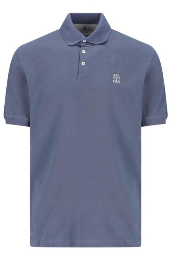 Brunello Cucinelli ME8548788CBL48 Polo Shirt - Marine