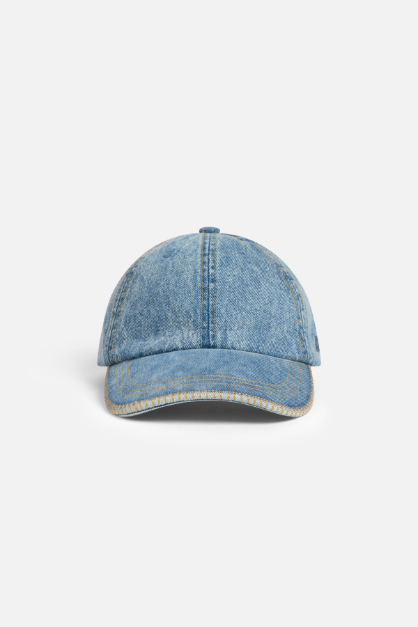 KROST Denim Blanket Stitch Cap
