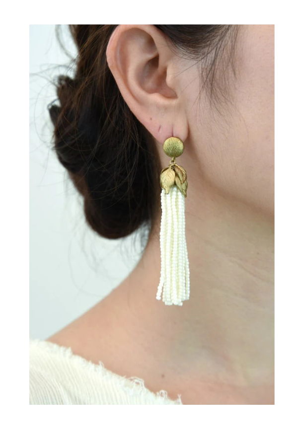 Monshiro Japanese Bird Cherry Earrings