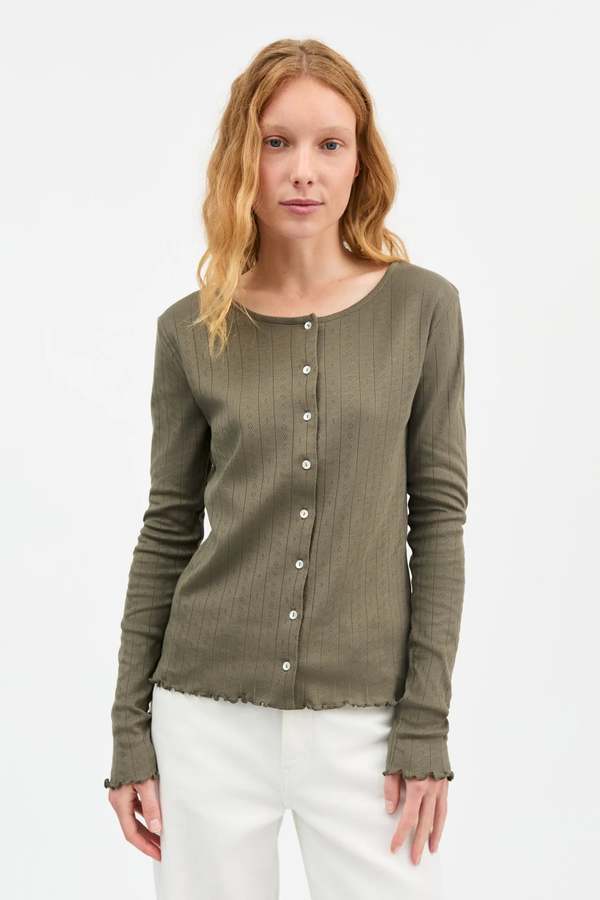 skall studio Edie Cardigan - Olive