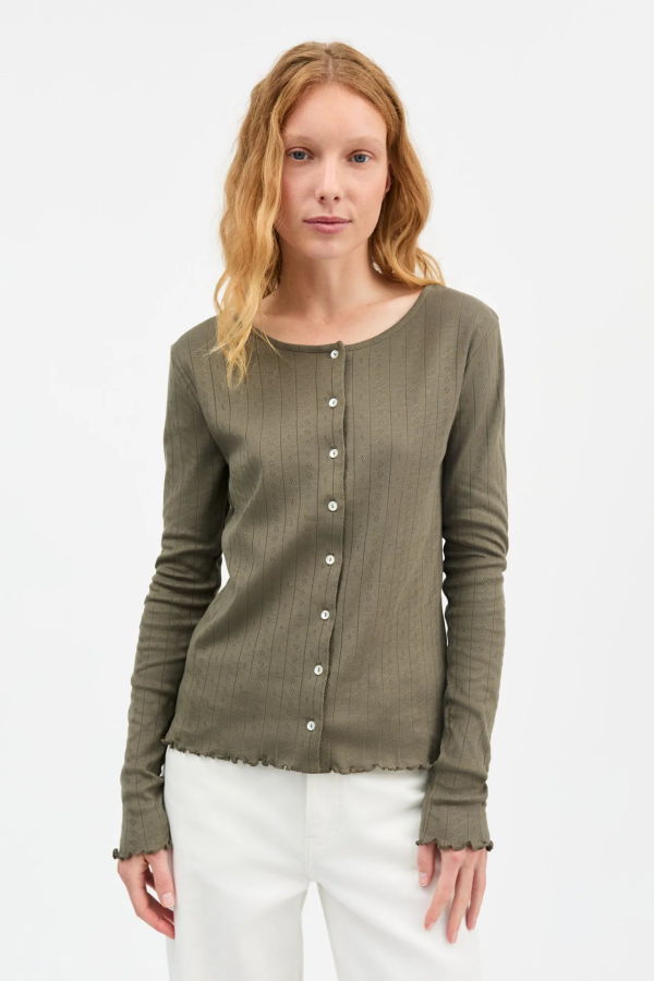 skall studio Edie Cardigan - Olive