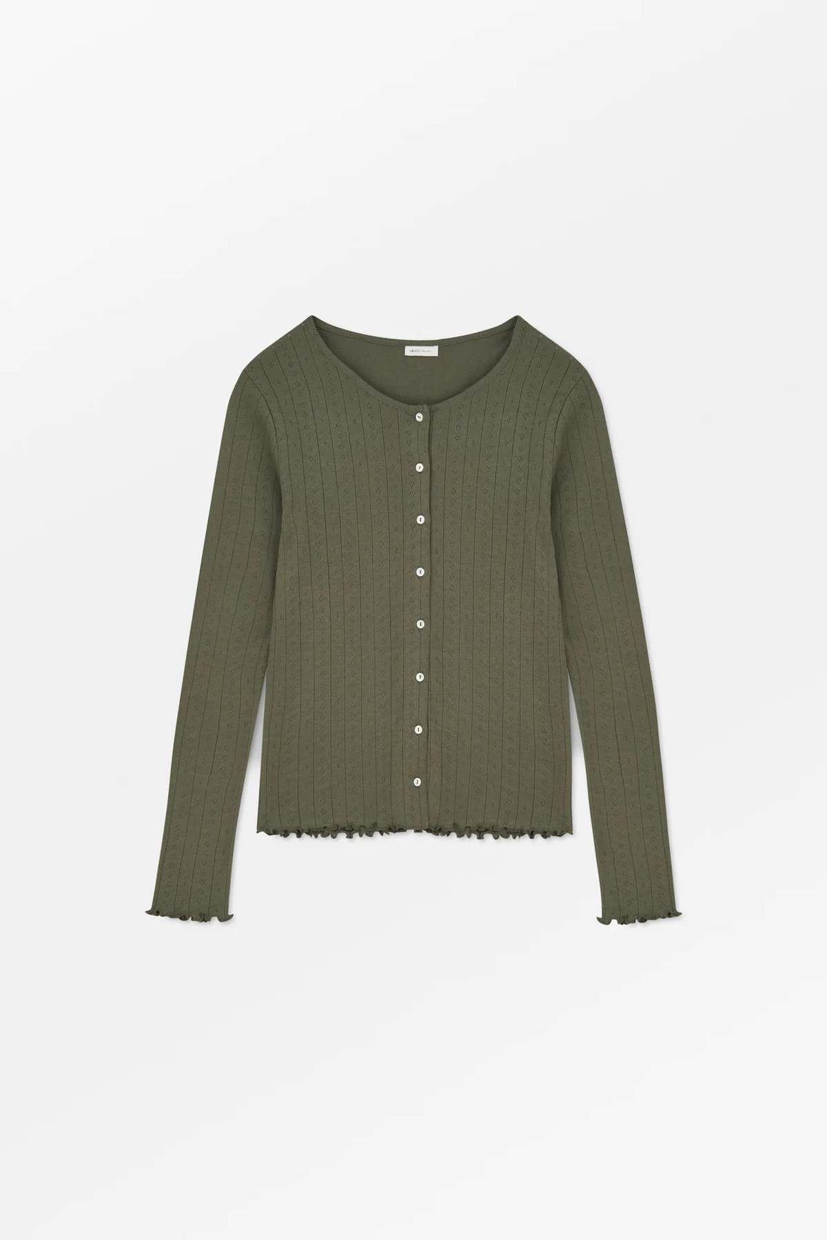 skall studio Edie Cardigan - Olive - Image 2 of 5