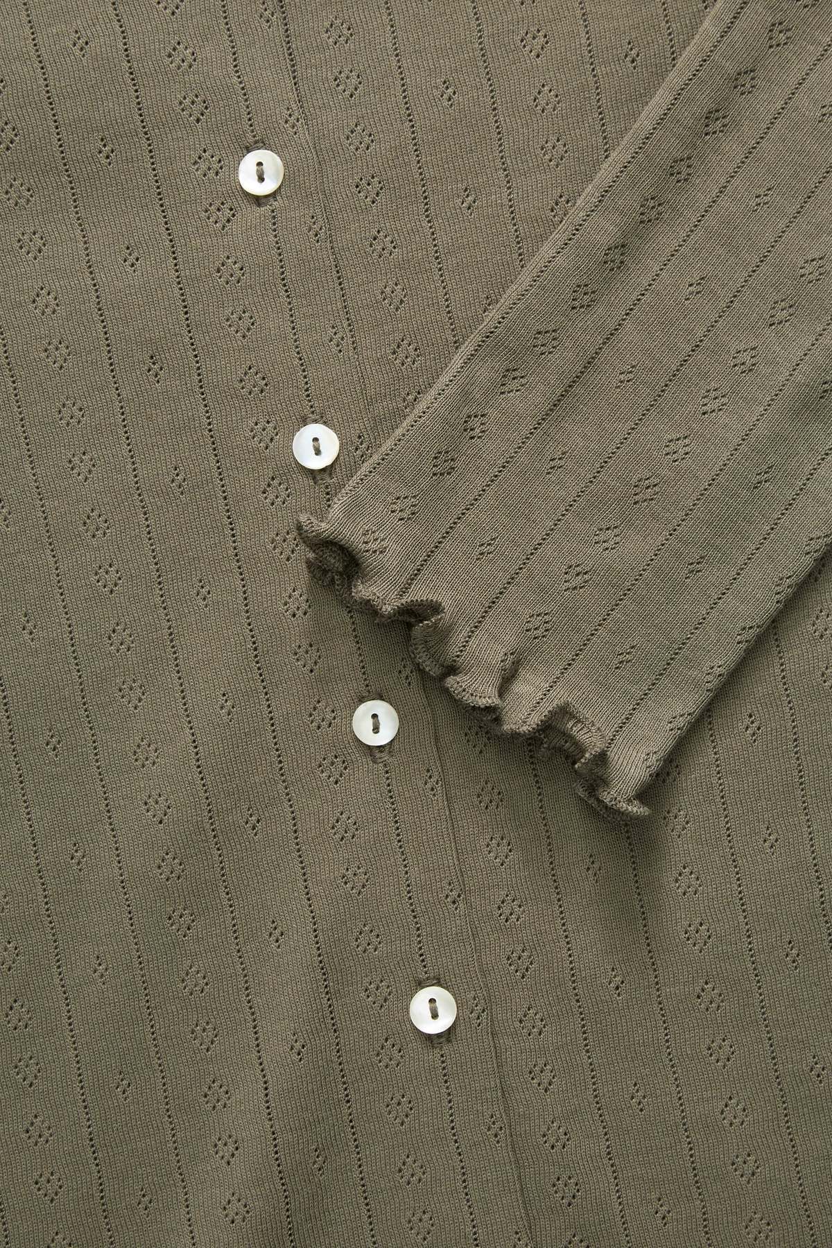 skall studio Edie Cardigan - Olive - Image 5 of 5