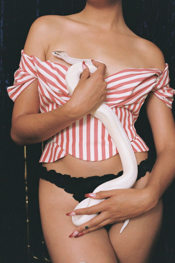 leboudoirlosangeles La Clémence Silk Tanga Panties