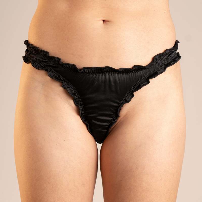 leboudoirlosangeles La Clmence Silk Tanga Panties