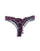 leboudoirlosangeles La Isabella Silk Tanga Panties - Burgundy/Baby Blue - Thumbnail 5