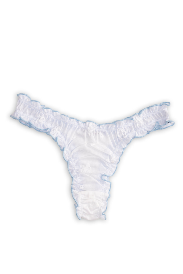 leboudoirlosangeles La Sylvie Bow Cotton Tanga