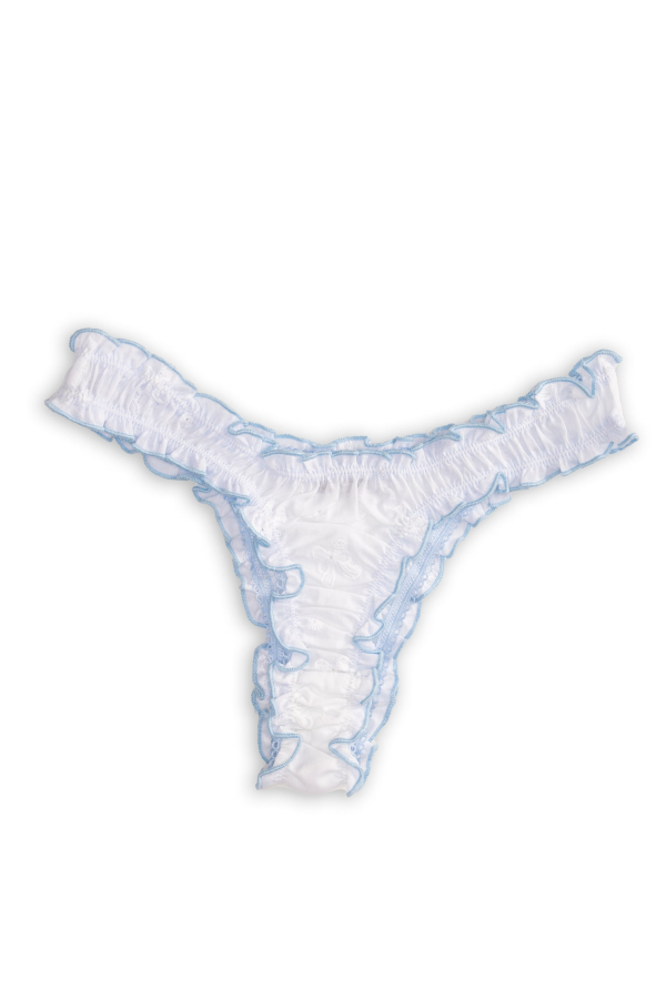 leboudoirlosangeles La Sylvie Bow Cotton Tanga