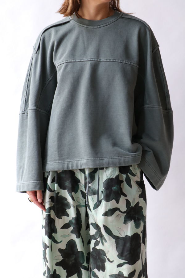 Christian Wijnants Tahora Top - Dark Petrol