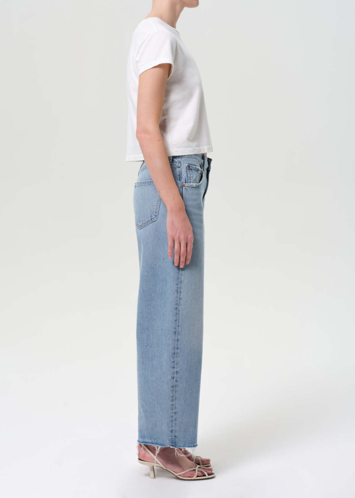 AGOLDE Low Curve Fray Jeans - Force - Image 4 of 4