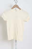 Donni. The Pointelle Baby Tee - Creme - Thumbnail 1