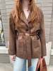 The NKC Store Kalli Suede Jacket - Brown - Thumbnail 3