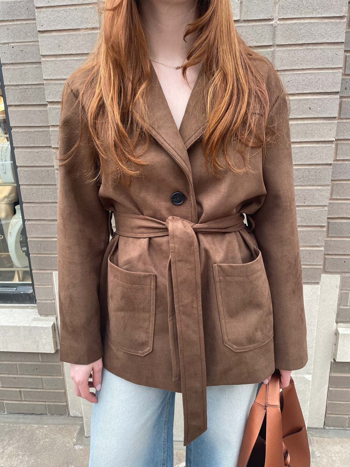 The NKC Store Kalli Suede Jacket - Brown - Image 3 of 6