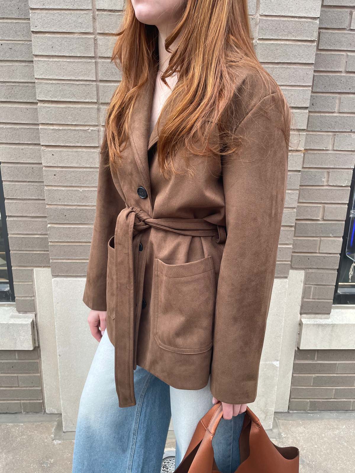 The NKC Store Kalli Suede Jacket - Brown - Image 4 of 6