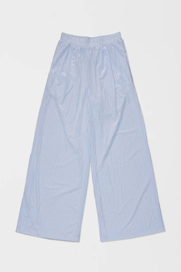 Simone Wild RIB Velvet Pocket Pants - Sky