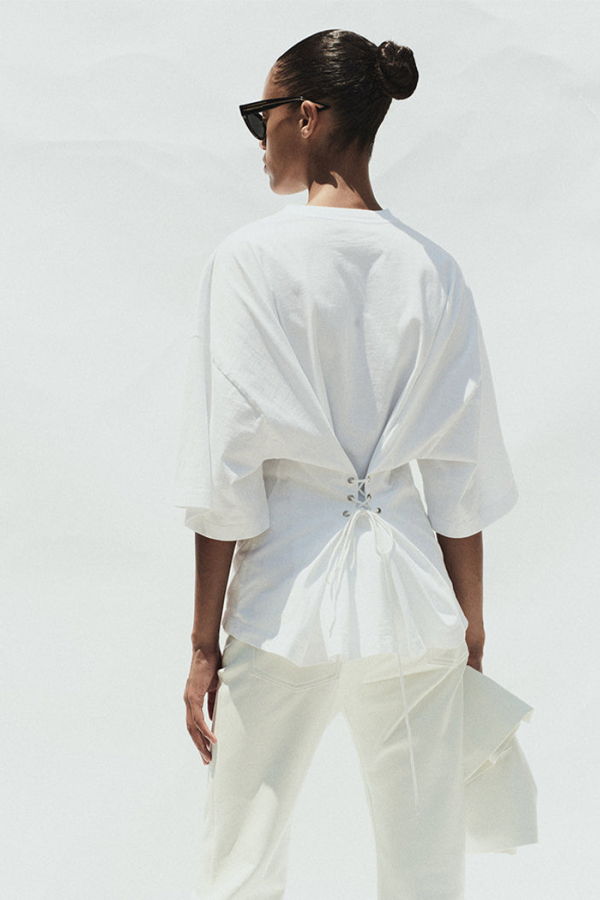 AGOLDE Ellery Tee - White