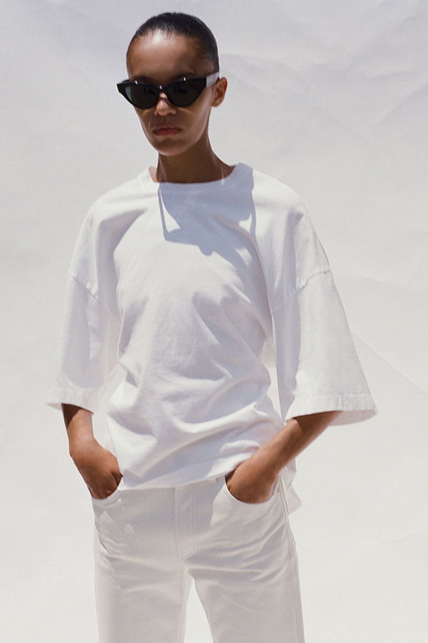 AGOLDE Ellery Tee - White