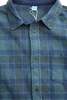 Pure Blue Japan 2235-BR Woven Cotton Tweed Check Indigo Overdye Shirt - Thumbnail 2
