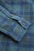 Pure Blue Japan 2235-BR Woven Cotton Tweed Check Indigo Overdye Shirt - Thumbnail 4