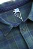 Pure Blue Japan 2235-BR Woven Cotton Tweed Check Indigo Overdye Shirt - Thumbnail 8