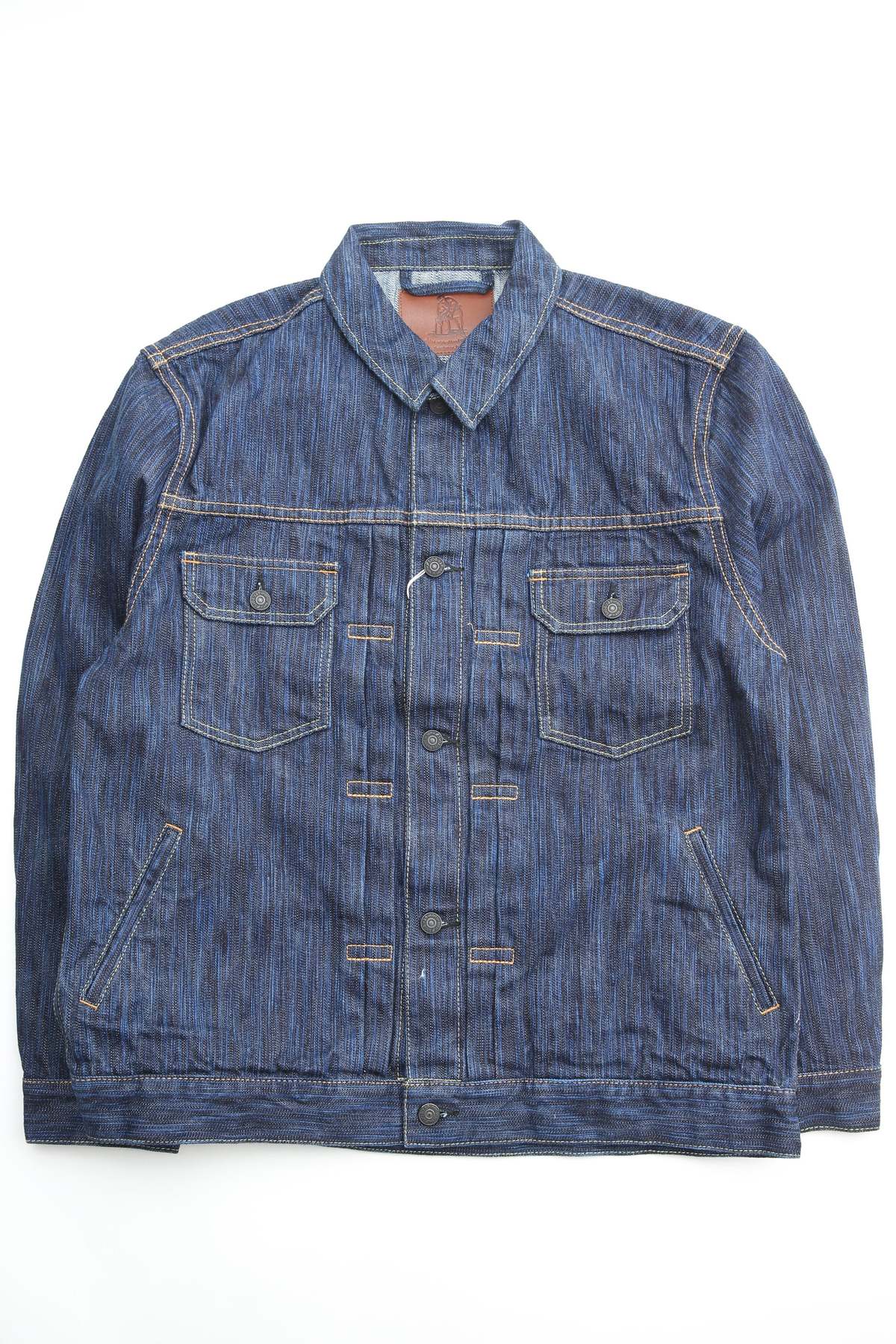 Pure Blue Japan 6225-D Woven Waterfall Denim Type 2 Jacket - Image 1 of 10