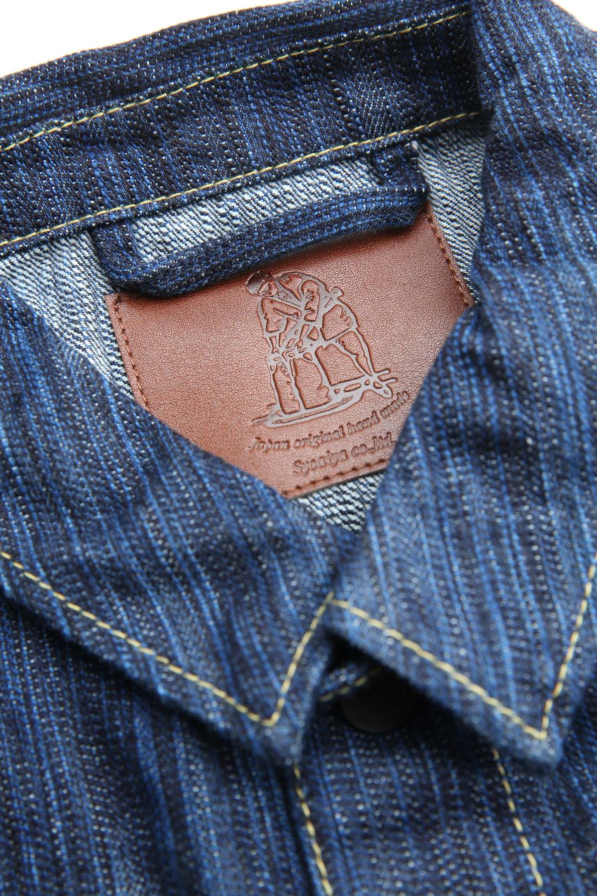 Pure Blue Japan 6225-D Woven Waterfall Denim Type 2 Jacket - Image 7 of 10