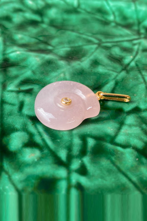 Thatch Nautilus Pink Jade Charm