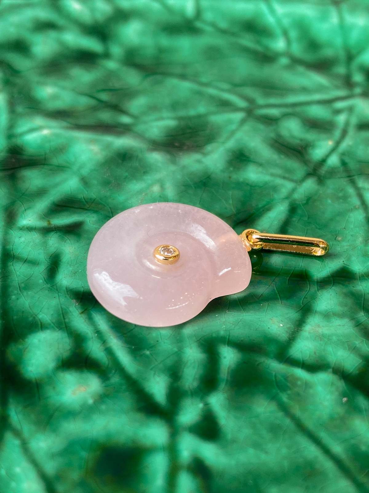 Thatch Nautilus Pink Jade Charm - Image 2 of 4