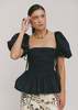 SIXXTA Jacinta Top with Removable Sleeves Top - Navy - Thumbnail 1