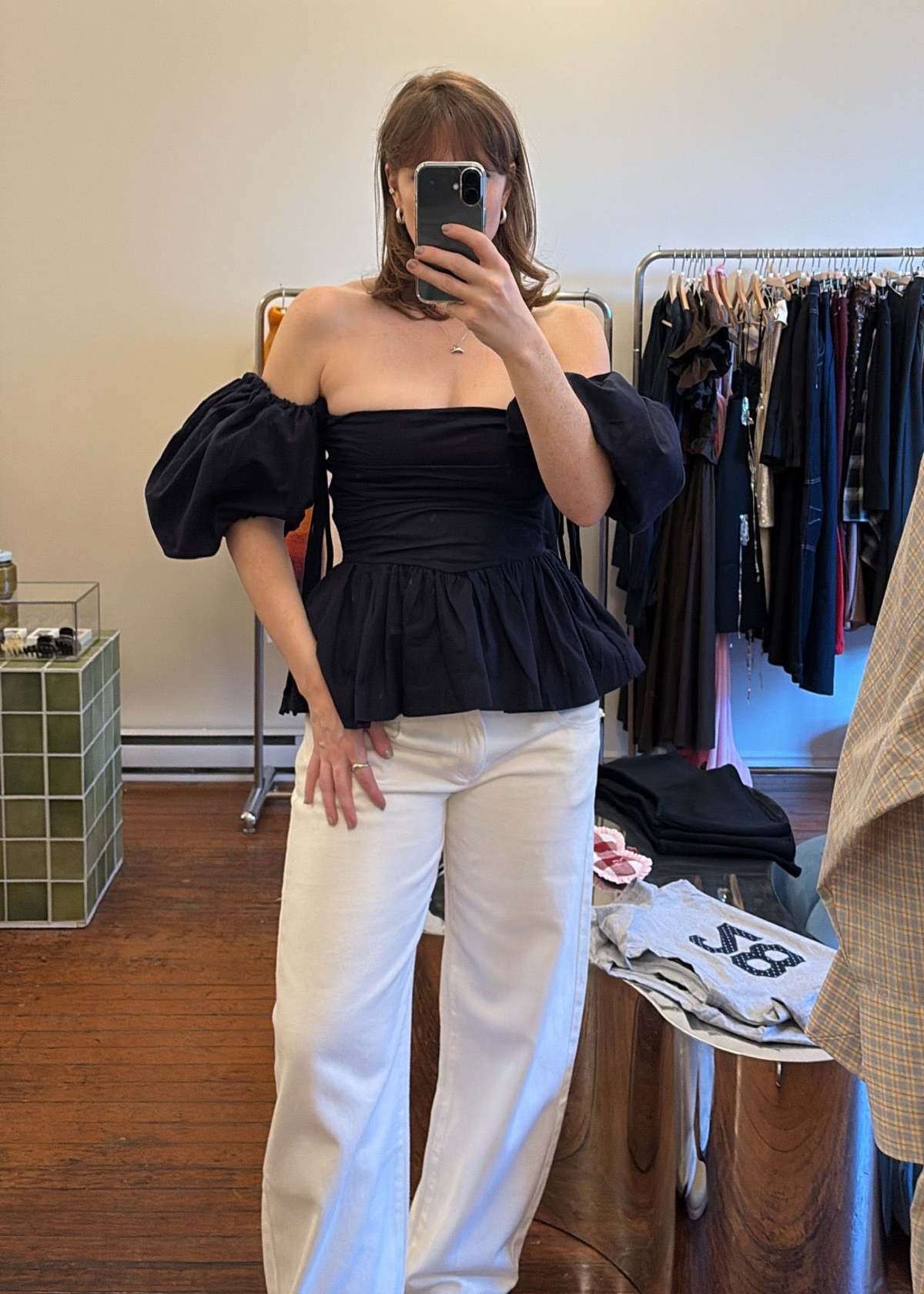 SIXXTA Jacinta Top with Removable Sleeves Top - Navy - Image 3 of 8