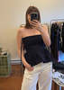 SIXXTA Jacinta Top with Removable Sleeves Top - Navy - Thumbnail 4