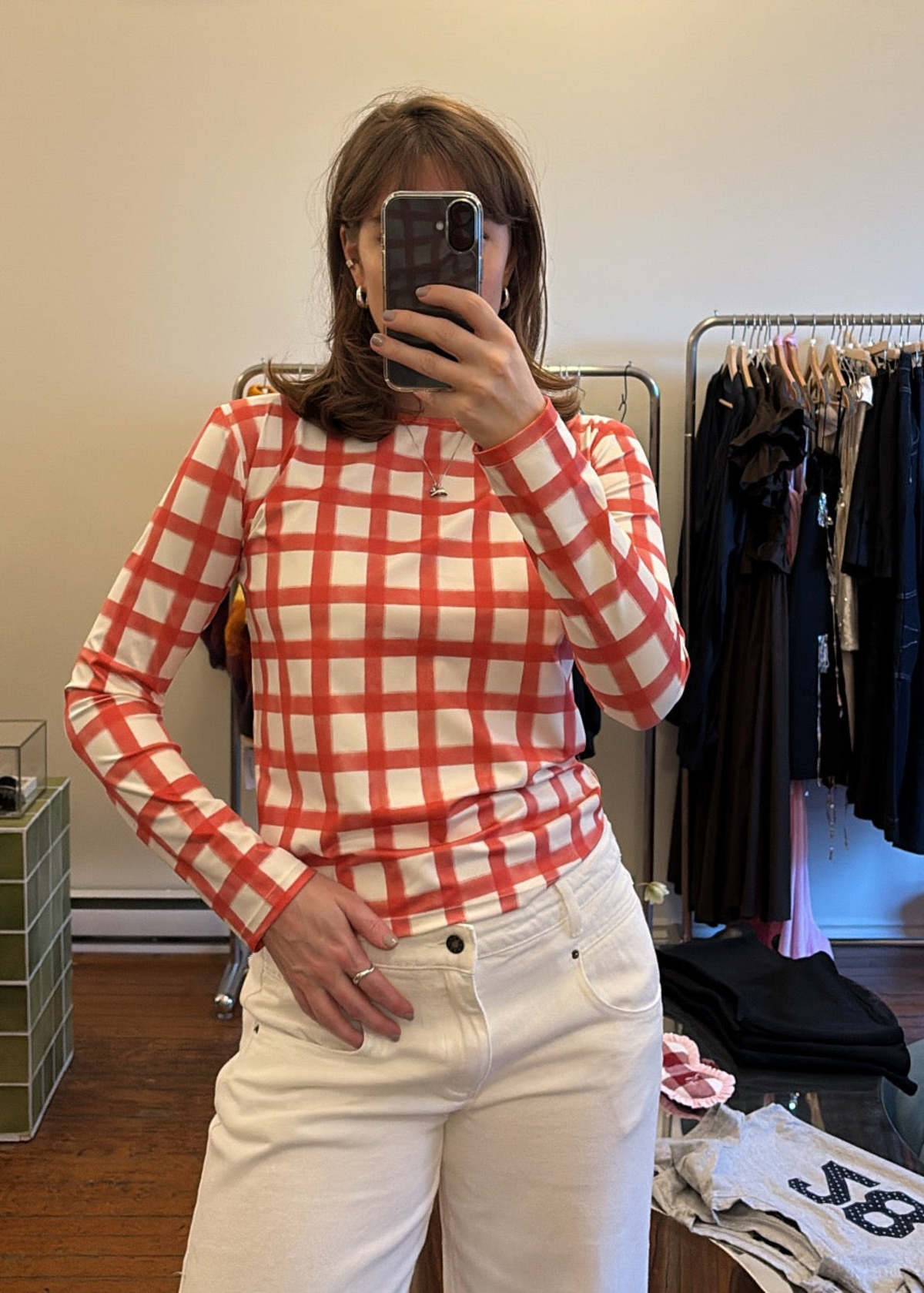 SIXXTA Rainbow Confetti Flow Long Sleeve Top - Rainbow - Image 5 of 7