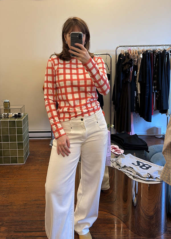 SIXXTA Rainbow Confetti Flow Long Sleeve Top - Rainbow