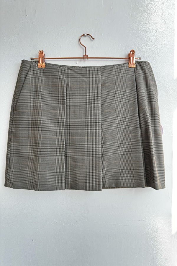 vintage SportMax Glen Plaid Mini Skirt