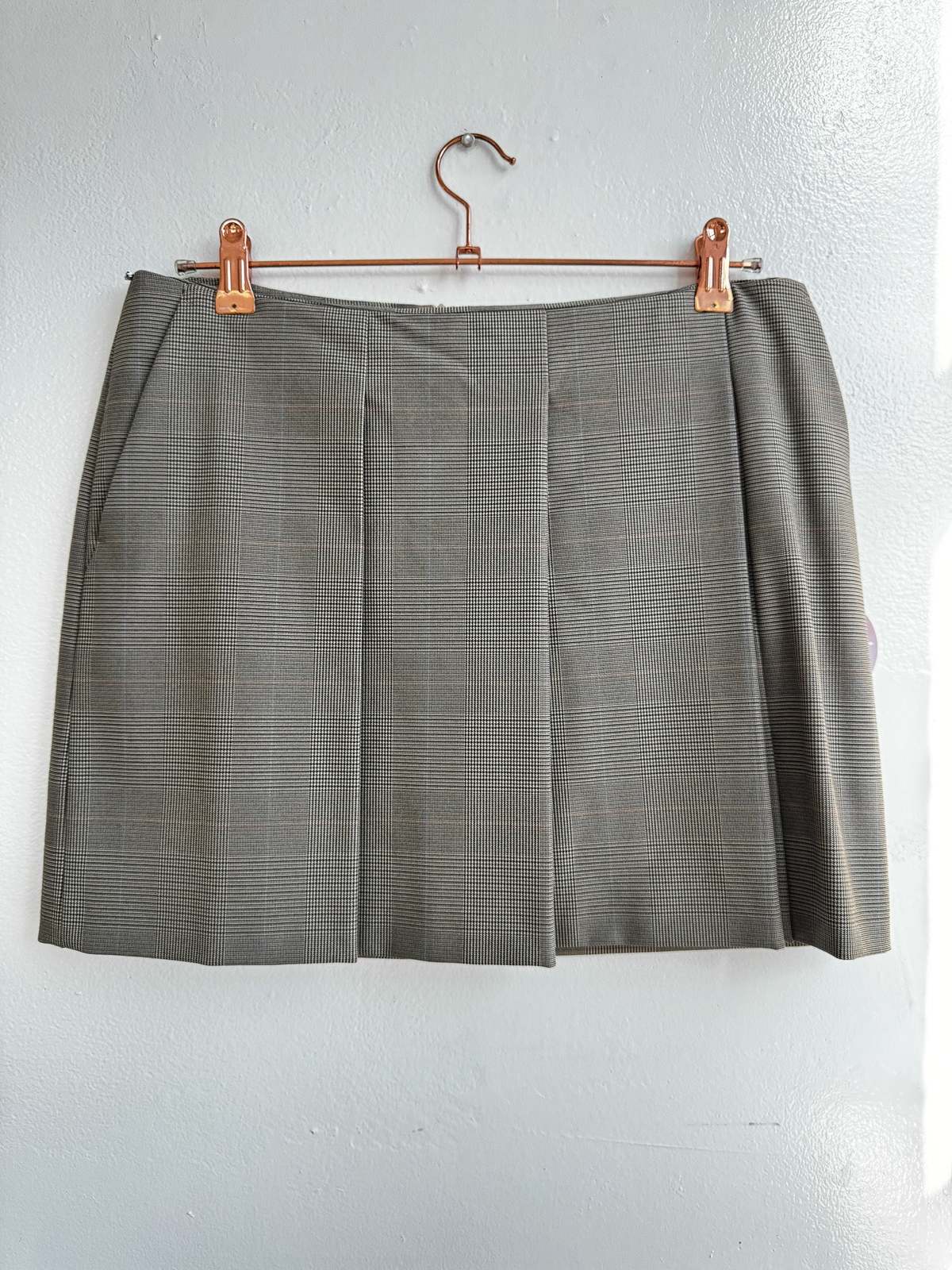 vintage SportMax Glen Plaid Mini Skirt - Image 2 of 5