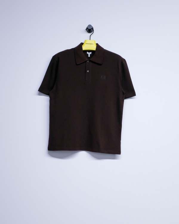 LOEWE Brown Cotton Piqu Polo LOEWE Brown Cotton Piqu Polo