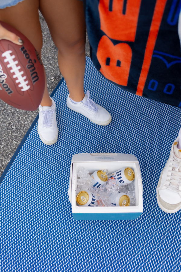 Mad Mats Basic Rug - Blue/White