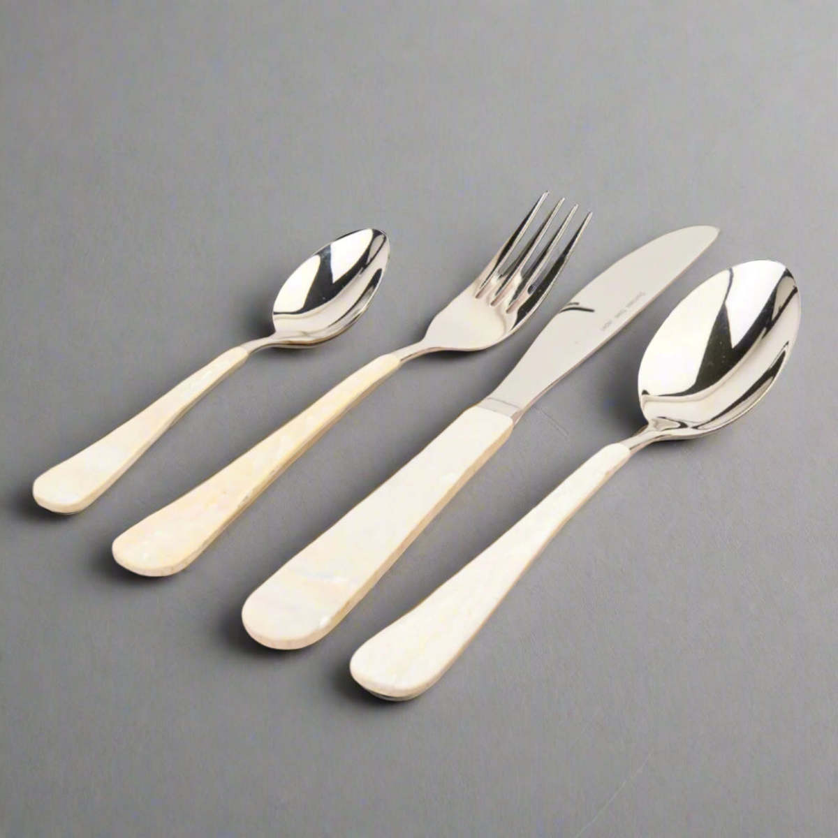 Kubo Mother Of Pearl Flatware Set of 4 Flatware Set - Image 1 of 6