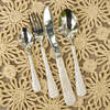 Kubo Mother Of Pearl Flatware Set of 4 Flatware Set - Thumbnail 3