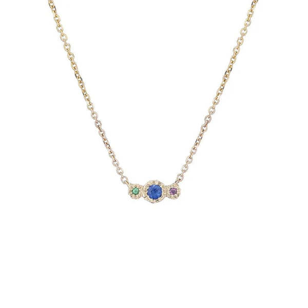 Jennie Kwon Designs Blue Sapphire Journey Necklace