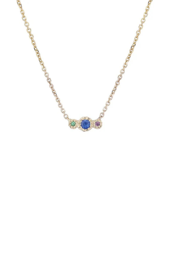Jennie Kwon Designs Blue Sapphire Journey Necklace