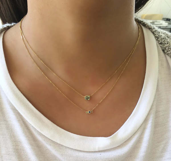 Jennie Kwon Designs Blue Sapphire Journey Necklace