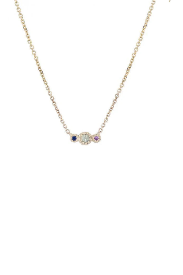 Jennie Kwon Designs Green Sapphire Journey Necklace