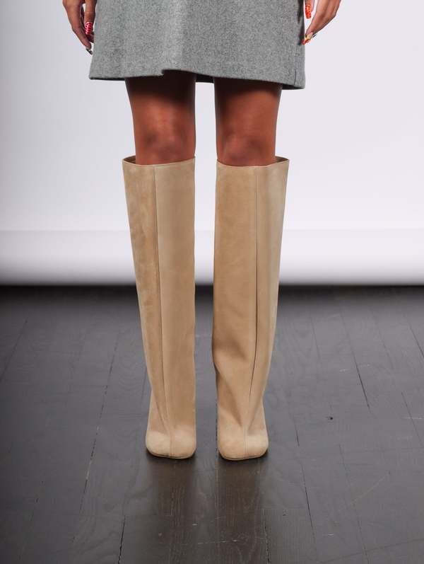 Maison Margiela Anatomic Slip-on Suede Boots - Incense